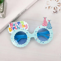 1 x Brand New Falafoty Birthday Party Glasses, Toy Sunglasses Kids Novelty Sunglasses, Birthday Cake Shaped Glasses, Different Shapes Party Supplies Blue  - RRP €20.4