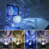 1 x RAW Customer Returns Comely Starry Sky Projector Children, 360 Rotatable 4 Light Effects 6 Projection Films Night Light with 8 Music, USB Remote Control Star Projector Lamp for Children s Room, Bedroom, Party - RRP €24.98