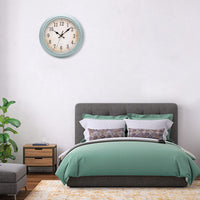 1 x RAW Customer Returns ACCSHINE Vintage Wall Clock Without Ticking Noise Silent 30cm Roman Numeral Quartz Large Battery Operated Easy to Read for Room Home Kitchen Office School Bedroom Vintage Green  - RRP €24.99