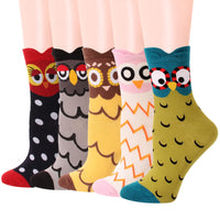 5 x Brand New MEOKEY 5 Pairs Women s Socks Novelty Cat and Dog Funny Cotton Socks, Christmas Gift Choice, EU 37-40 - RRP €114.0