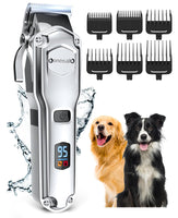 1 x RAW Customer Returns oneisall Quiet dog clipper for thick fur, IPX7 waterproof clipper for dogs and cats, professional dog trimmer for thick, long and curly animal hair - RRP €55.99