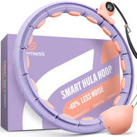 1 x RAW Customer Returns GATE Silent Smart Hula Hoop Adults for Weight Loss - No Falling Down - Hoola with Knobs for Beginners Advanced - Premium Weight, Purple Pink, One Size - RRP €25.16