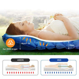 1 x RAW Customer Returns CALIYO self-inflating sleeping mat, ultralight sleeping mat, camping mattress with integrated pillow for camping. Convenient to store, ultralight and easy to inflate with the integrated foot pump. - RRP €33.9