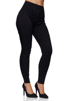 1 x RAW Customer Returns Elara Women s Jeans High Waist Slim Fit Chunkyrayan 201D Schwarz 42 XL  - RRP €26.72