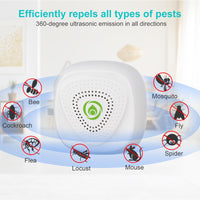 1 x RAW Customer Returns Ultrasonic pest repeller 2 pieces, pest repeller, ultrasonic mouse repellent, electronic mosquito plug for insects, mice, beetles, insects, cockroaches, radiation-free and environmentally friendly - RRP €11.09