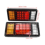 1 x RAW Customer Returns Pack of 2 LED trailer taillights, trailer lighting 12V 40 LED taillight stop light warning light, protective grille taillights for trailer, motorhome, van, truck, tractor - RRP €40.9