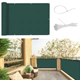 1 x RAW Customer Returns SUNNY GUARD balcony privacy screen 150x600cm balcony cover PES UV protection balcony cladding weatherproof, with cable ties, anthracite - RRP €34.27