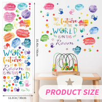 2 x Brand New Wall tattoo children s room colorful polka dots wall stickers watercolor handprint wall sticker DIY self-adhesive circles pastel stickers for girls boys bedroom classroom baby room wall decoration - RRP €40.8