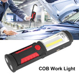 1 x RAW Customer Returns 2 in 1 COB LED Work Light, 3W Rechargeable LED Work Light, 2200mAh LED Flashlights with Magnetic Base and Hook for Automotive Repair, Camping, DIY Red  - RRP €24.0