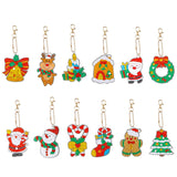 21 x Brand New AIEX 12pcs Christmas Diamond Keychains, Christmas Diamond Painting Keychain Diamond Painting Ornaments with Santa Claus Snowman Jingle Bell Elk Patterns for Home Crafts - RRP €292.11