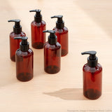 1 x RAW Customer Returns Youngever Set of 6 Plastic Pump Bottles 250ML, Refillable Plastic Pump Bottles Amber  - RRP €19.0