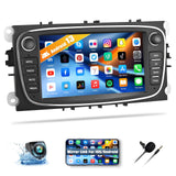 1 x RAW Customer Returns 2 64G Android 13 Car Radio for Ford Focus II Mondeo 9 S-Max C-Max Kuga 2008-2011 with Carplay Android Auto, 7 inch Touchscreen Radio with Bluetooth FM RDS HiFi WiFi GPS AHD Rear View Camera MIC - RRP €167.21