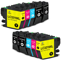 1 x RAW Customer Returns LeciRoba LC3219XL printer cartridges for Brother printer cartridges LC3219 XL LC3219 LC3217 multipack for Brother MFC-J5330DW MFC-J6530DW MFC-J6930DW MFC-J5335DW MFC-J5730DW MFC-J6935DW MFC-J5930DW 10PACK  - RRP €30.24