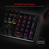 1 x RAW Customer Returns Redragon K556 RGB LED Backlit Wired Mechanical Gaming Keyboard, Aluminum Base, Standard 104 Key, Red Switches - RRP €69.99