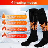 1 x RAW Customer Returns Heated socks, 5000 mAh rechargeable heated socks for women and men, foot warmer heating socks with 4 heat settings and APP, outdoor riding, camping, hiking, motorcycle, skiing, heated socks - RRP €41.15