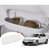 1 x RAW Customer Returns GAFAT Sunglasses Holder Glasses Case for 2020-2024 2025 V W Golf 8 ID.3 ID.4 Cupr Born Skod Enyaq iV Octavia 4 Au-di Q4 e-tron, Golf 8 GTI GTE GTD MK8 Interior Storage Box Organizer White  - RRP €26.2