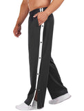 1 x RAW Customer Returns Deyeek jogging bottoms, men s training trousers, side opening, long running trousers with pockets, basketball trousers, leisure trousers, black XL - RRP €29.99