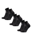 1 x RAW Customer Returns DANISH ENDURANCE 3 Pack Summer Hiking Anti-Blister Socks, Short Socks for Men and Women, Black, 39-42 - RRP €34.94