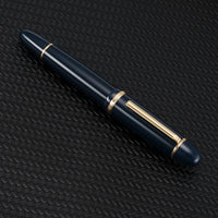 1 x RAW Customer Returns Jinhao X159 Fountain Pen 8 Medium Nib, Blue with Gold Clip Large Size Acrylic Pen - RRP €11.09