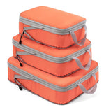 1 x RAW Customer Returns Meowoo Compression Suitcase Organizer Packing Cubes Packing Cubes Luggage Storage Bags Clothes Bags Packing Cubes Packing Bags Orange 3pcs  - RRP €20.92