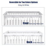 1 x RAW Customer Returns TOYMIS Pack of 4 children s bed edge protectors, 130 x 18 cm 70 x 18 cm bed edge protection, baby bed, comfortable bed edge protection, children s bed bed rail for toddlers for standard crib rail protection grey  - RRP €37.3