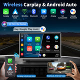 1 x RAW Customer Returns Wireless Carplay Display with Bluetooth, 7 inch IPS touchscreen, Wireless Mirrorlink, Voice Control GPS Android Auto A-pple Carplay Screen - RRP €151.3