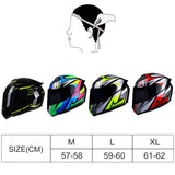 1 x RAW Customer Returns VISLONE Motorcycle Helmet, Full Face Helmet, Available in Four Seasons L  - RRP €75.99