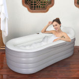 1 x RAW Customer Returns Inflatable Foldable Bathtub for Adults The Shower 168x76x68cm Bathtub Foldable for Ice Bath Freestanding Bathtub for Adults Hot Spa with Pump - RRP €149.99