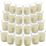 1 x RAW Customer Returns BELLE VOUS Pack of 24 Unscented Votive Candles with Clear Glass Candle Holder - 12 Hour Burn Time - Table Candle with Pot - Ideal for Weddings, Spas, Aromatherapy and Decoration - RRP €39.34