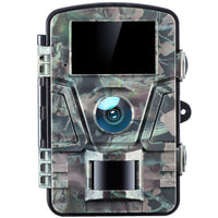 1 x RAW Customer Returns Wildlife Camera 16MP 1080P, Hunting Camera with 940nm No Glow Night Vision 2.4 LCD 0.5s Trigger Time IP66 Waterproof for Hunting Wildlife Scouting Garden Home Security, Camouflage, 13.6 x 9.8 7cm - RRP €29.5