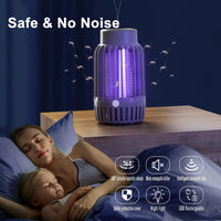 1 x RAW Customer Returns Mosquito Killer Lamp, Electric Insect Killer with Night Light 2 in 1, Powerful Pest Control Traps for Indoor and Outdoor - RRP €27.72