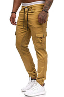 1 x RAW Customer Returns Cassiecy Cargo Pants Men Slim Fit Casual Jogger Chino Cargo Pants Stretch Jogging Pants Sports Pants Leisure Pants with Pockets Men s Pants Khaki, M  - RRP €30.24