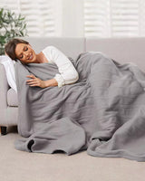 1 x RAW Customer Returns McJaw Electric Heating Blanket 200x150cm Heated Blanket with Automatic Switch-Off, 4 Temperature Levels and 10 Hour Timer, Fast Heating, Overheating Protection, Machine Washable, Gray - RRP €40.27