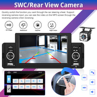 1 x RAW Customer Returns Hikity Car Radio 1din with 5 Inch Touch Screen Car Stereo Radio Universal Car Multimedia Player with Bluetooth Handsfree FM TF USB Rear View Camera - RRP €68.05