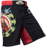 1 x Brand New Hardcore Training Fight Shorts Old Tattoo Men s Shorts Men s MMA BJJ Grappling Fitness Boxing Muay Thai No Gi Sparring S  - RRP €36.0