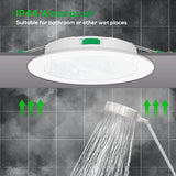 1 x RAW Customer Returns ALUSSO LIGHTING 22W LED recessed spotlights dimmable ultra flat IP44 bathroom recessed spotlights, warm white 3000K neutral white 4000K cold white 6500K recessed lights, LED ceiling spots for kitchen bedroom, set of 6 - RRP €79.99