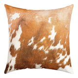 1 x RAW Customer Returns Pack of 4 Cowhide Cushion Covers 40x40 Christmas Cowhide Print Throw Pillow Covers Brown Farm Animal Cushion Covers Cowboy Western Cow Print Decor Square Pillow Cases for Sofa Couch Bed - RRP €22.19