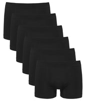 1 x RAW Customer Returns Channo Lycra Seamless Medium Weft Boxer Shorts for Men Black 6 Pack XL - RRP €22.8