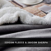 1 x RAW Customer Returns Hansleep Cuddly Blanket Fluffy 150x200, Thick Warm Sofa Blanket Cozy for Autumn and Winter, Large Sherpa Blanket Couch Blanket Throw Two-Sided Fleece Blanket - RRP €24.19