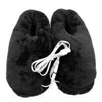 1 x RAW Customer Returns Anwangda Electric Heated Slippers, USB Heated Foot Warmers Plush Boots Overheat Protection, Electric Foot Heating Heated Slippers for Winter - RRP €33.46