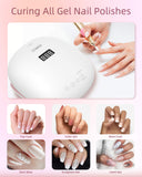 1 x RAW Customer Returns SUNUV LED Nail Lamp 48W UV Nail Dryer for Nail Gel SUN4S with Timer, LCD Display for Home and Beauty Salon SUN4S Pink, Valentine s Day Gift for Women - RRP €52.99