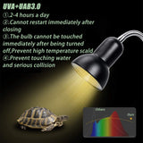 1 x RAW Customer Returns Yaasier Turtle Heat Lamp, 25W 50W Reptile Heating Lamp E27 UVA UVB Heat Radiator Aquarium Animals Accessories for Turtle, Lizard, Snake, Spider - RRP €21.98