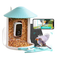 1 x RAW Customer Returns NETVUE Birdfy bird feeder with camera and free AI bird detection for live observation, solar-powered WLAN bird feeding station for automatic video recording when birds visit - RRP €287.39