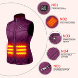 1 x RAW Customer Returns Kintiwe heated vest for women, heated vest with power bank, heating vest, heated jacket, heating jacket, heat vest with 5 heating zones for outdoor use - RRP €100.27