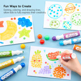 1 x RAW Customer Returns Shuttle Art 14 Colors Bingo Dabbers Pens, Dot Marker Washable for Kids 40ml with 20 Unique Patterns from Activity Book for Kids Art Activities, Baby Dot Pens Non-Toxic Water Based - RRP €22.45