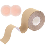 4 x Brand New Nadeer Breast Boob Tape Bra Strapless Self-Adhesive Bra Lift Up Tape Adhesive Bra Push Up Set with 1 Pair Nipple Covers DIY Lift Tape for AE Cups Beige - RRP €43.84