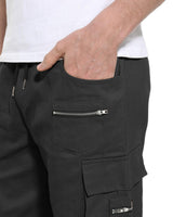 1 x RAW Customer Returns YAOHUOLE Men s Cargo Pants Elastic Cargo Jogging Cargo Pants Men Baggy Gray 56 - RRP €42.51