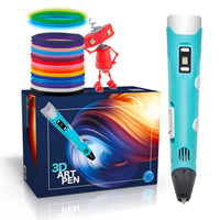 1 x RAW Customer Returns 3D pen instructions in Italian and instructions possibly not in German PLA 12 colors 2 fluo - Professional 3D pen, 3D pen for children - RRP €55.45