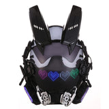 1 x RAW Customer Returns Marikito LED Mask with Programmable Bluetooth App, Cyberpunk Mask for Adults, Cyberpunk Helmet Mask, Cyber Punk Mask, Halloween Mask Including Balaclava Mask, USB Charging - RRP €130.9