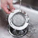 1 x RAW Customer Returns Drain strainer set of 2, 112 mm sink strainer, stainless steel sink strainer, strainer basket sink, drain strainer, kitchen sink shower drain strainer, prevent blockage - RRP €9.59